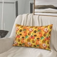 thumbnail image 5 of Naloa Pumpkins And Sunflowers Pillowcase, Throw Pillowcase, Wrinkle-Free, Stain-Resistant with Hidden Zipper for Bedroom Sofa-14"x20", 5 of 6
