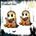 thumbnail image 2 of Spooky Ghost Reading Book Hanging, Acrylic Suncatcher Cute Boo Window Hanging Books, Funny Decor Reader Librarian Sun Catchers for Windows Indoor Decorations Outdoor, 5.91Inches, 2 of 5