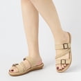 thumbnail image 6 of Decould sylf Women Slide Sandals Comfort Soft Adjustable Strap Flats shoes Anti-Slip Slippers Sandals, 6 of 7
