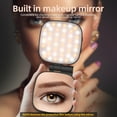thumbnail image 6 of Magnetic Selfie Light Compatible for MagSafe iPhone, CRI 95+ 700lx/0.3m Folding LED Phone Fill Ring Lighting with Full Mirror for Zoom Makeup Photography Recording Conference TikTok(Black), 6 of 7