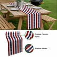 thumbnail image 5 of Nautical Anchor Table Runner - 70 Inch Long, Kitchen Dining Table Runner Dresser Scarves, Red Navy Blue White Stripe Geometric Farmhouse Decor for Coffee Tables Wedding Party Banquet, 5 of 8