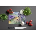 thumbnail image 2 of Lavender in Watercolor Glass Cutting Board Large 12 in x 15 in, 2 of 5