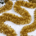 thumbnail image 4 of Christmas Tinsel Garland Holiday Home Display Wall Hanging Door Mantel Indoor Outdoor Winter Party Family Friends Seasonal Decoration, 78.7 inch 3-Piece A73, 4 of 5