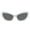 WHITE DARK GREY, variant on VE 4450 Plastic Womens Cat-Eye Sunglasses White 60mm Adult