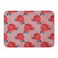 thumbnail image 1 of Carolines Treasures BB7513RUG Tapis en Mousse à Mémoire de Forme Lavable en Machine Roses Rouges et Pois, 1 of 4