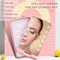 thumbnail image 4 of MesaSe Portable Makeup Brush Set - Travel Makeup Brushes & Tools with Rotating Mirror  Touch Control LED Lights  Compact Storage Case  Perfect for Daily Use and Travel  Stylish Design  Id, 4 of 6