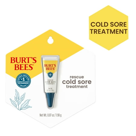 Burt's Bees Rescue Cold Sore Treatment, 0.07 oz.
