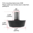 thumbnail image 2 of M8 x 10 x 22mm Furniture Glide Leveling Feet for Table Desk Cabinet Leg 8pcs, 2 of 7