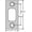 Bronze, variant on Kwikset 85072 1" By 2-1/4" Square Corner Deadbolt Strike - Chrome
