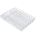 thumbnail image 2 of Acrylic Kitchen Drawer Organizer, Expandable Silverware Holder, Utensil & Cutlery Tray with Knife Storage, Flatware Utensils Holder, 7 to 9-Compartment Kitchen Drawer Organizer for Spoon, 2 of 6