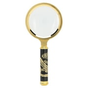Zaqw Reading Magnifier 7X Magnifying Glass 70mm Vintage Handheld Magnifier for Reading Household Use 7X Magnifying Glass