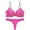 Hot Pink, variant on Lace Bra Women Thin Cup Bralette Shaped Push Up Underwear Set Comfort Everyday Bra Hot Pink