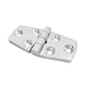 thumbnail image 1 of Riwesomey Bisagra de puerta Espejo Pulido Flexible 316 Cabina de acero inoxidable Herrajes para barcos Armario con tornillos Bisagras Montaje Barcos Kayak Herramientas y ferretería Riwesomey TO001135-00, 1 of 6