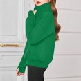 thumbnail image 5 of fatyb Girls Half Zipper Sweatshirts Cropped Kids Long Sleeve Casual Plain Pullover Tops with Pockets, 5 of 7