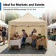 thumbnail image 4 of Carpa Plegable para Exteriores Grande 3.6m x 3.6m - Tienda de Almacenamiento con Protección UV y Resistente al Agua - Marco de Acero Reforzado y Tela 150D Silver Oxford - Uso Profesional en Eventos, 4 of 6