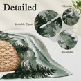 thumbnail image 3 of Dark Green Forest Throw Pillow Covers, Watercolor Clouds Trees Mountain Soft Breathable Pillow Cases with Invisible Zipper for Sleeping, Long Body Pillowcases for Couch Bed Sofa Chair 20x54 Inches, 3 of 9