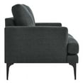 thumbnail image 3 of Modway Evermore Metal and Upholstered Fabric Loveseat in Gray, 3 of 5