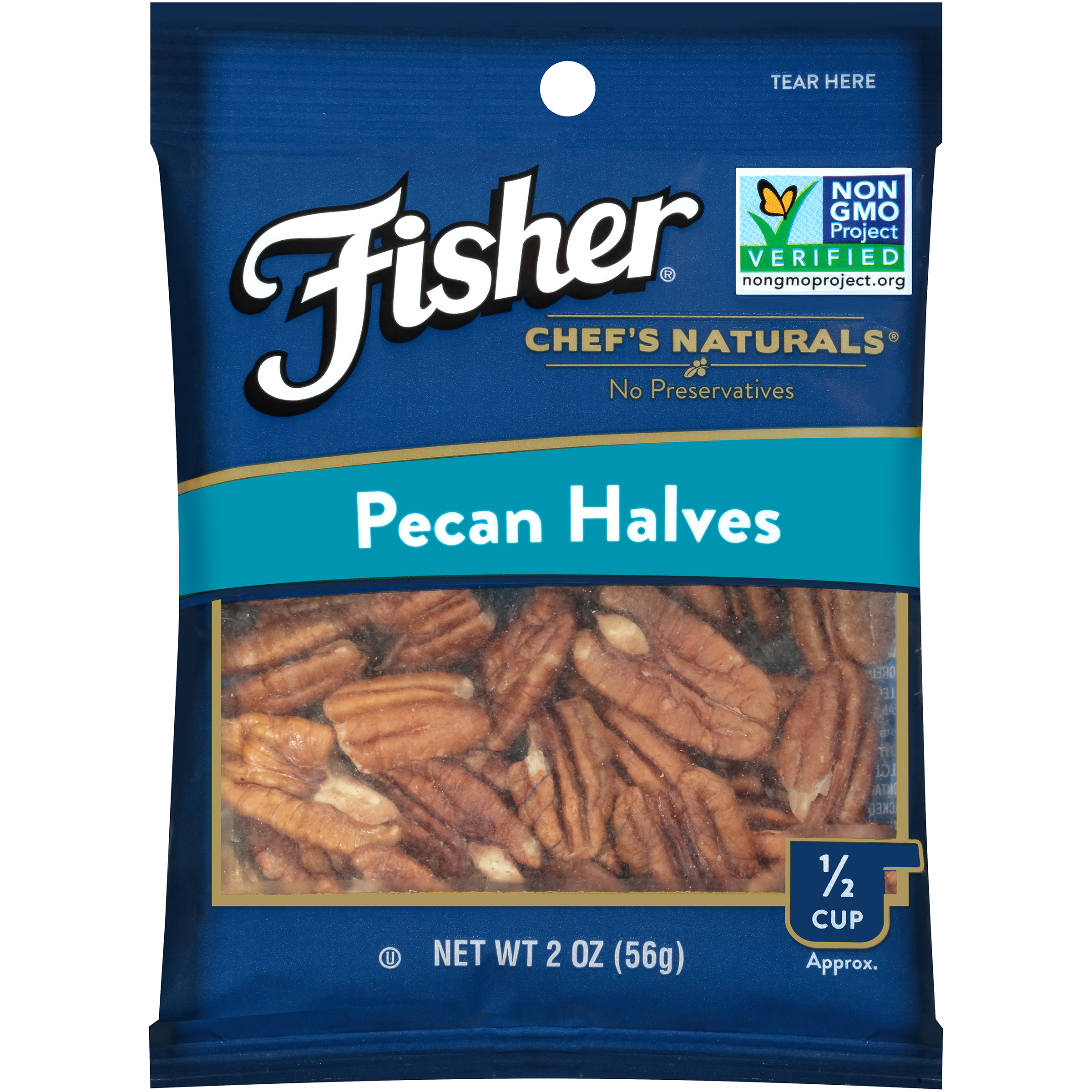 Fisher Chef's Naturals Pecan Halves, 2 oz by John B. Sanfilippo & Son, Inc.