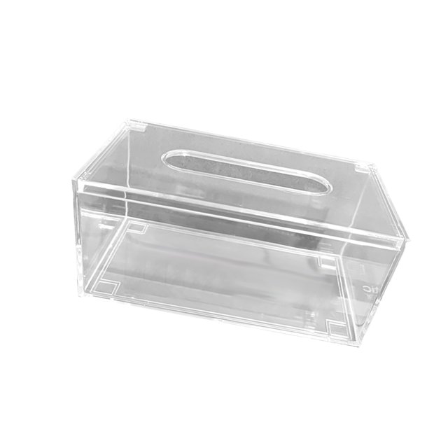 Soporte Para Pañuelos Base Antideslizante De Acrílico Caja De Pañuelos Con Borde Pulido Fácil De Limpiar Dispensador De Servilletas Para El Hogar Para El Automóvil matsuzay HA026769-02