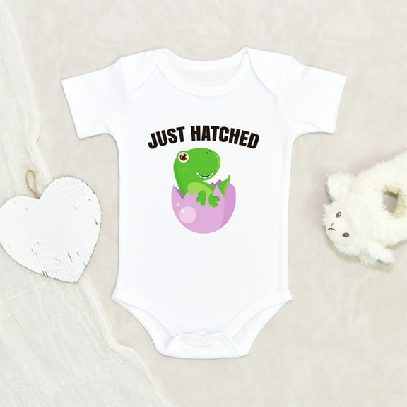 Dinosaurs Baby Clothes - Just Hatches Baby Clothes - Funny Baby Clothes - Cute Animals Baby Clothes