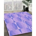 thumbnail image 2 of Ahgly Company Indoor Rectangle Patterned Medium Slate Blue Area Rugs, 4' x 6', 2 of 6