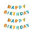 thumbnail image 2 of KYAIGUO Baby Birthday Party Banner Pulling, Party Dinosaur Decorative Arrangement Banner 2PCS, 2 of 5