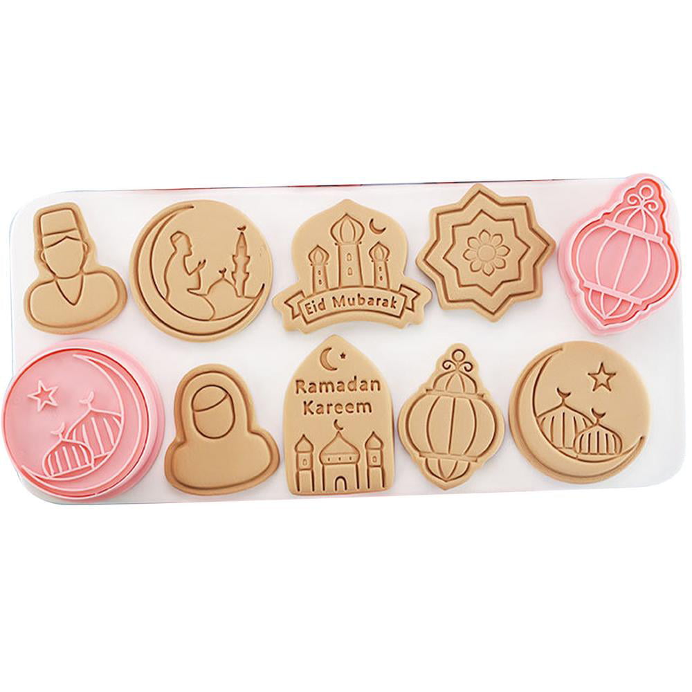 1 Piece Cookie Stamping Kit Ramadan Eid Muslim Festival Baking 