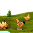 thumbnail image 3 of Ornamento de jardín de hadas en miniatura linda resina hogar ilustraciones decoración bonsai dollhouse ornamento DYNWAVEMX Estatuas de gallo realistas de gallo, 3 of 6