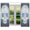thumbnail image 2 of CADecor Skull in Flower Window Curtain Window Treatments Kitchen Curtains 26x39 inches, 2 Pieces, 2 of 3
