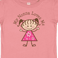 thumbnail image 4 of Inktastic My Nonna Loves Me Girls Baby T-Shirt, 4 of 5