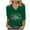 Green, variant on Women's Festive V Neck Blouse with 3/4 Sleeve and Classic Merry Christmas Wording Tees Tshirts Tops Shirts My Items