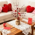 thumbnail image 4 of Valentine's Day Berry Tree 18 Inch, Artificial Red Berry Branches with Hearts, Tabletop Decor for Living Room, Wedding & Romantic Arrangements, 4 of 6