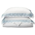 thumbnail image 1 of Regal Lace Microfiber Wrinkle-Resistant Duvet Cover and Pillow Sham Set White/Light Blue / Twin/Twin XL, 1 of 1