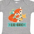 thumbnail image 4 of Inktastic Little Brother Woodland Fox Lil Bro Boys Baby Bodysuit, 4 of 5