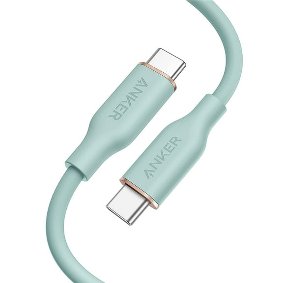 Anker Powerline III Flow 3' USB C to USB C Cable, Green