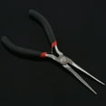 thumbnail image 6 of 2X Flat Gift Long Nose Tapered Pliers Beading Jewelry Tool 15cm,2 x Pliers,Black, 6 of 7