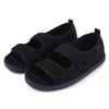 Diabetic Sandals Breathable Comfortable Walking Shoes for Seniors Sport Supplies (Black 41-42)
