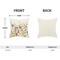 thumbnail image 5 of Spring Pillow Covers 16x16 Inch Set of 2, Colorful Wild Flower Leaves Plant Throw Pillows Case,Seasonal Floral Outdoor Decorative Farmhouse Decor Cushion Covers for Home Sofa Bed Couch, 5 of 6