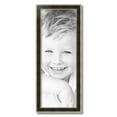 thumbnail image 2 of ArtToFrames 10" x 27" Black Panel With Silver Lip Picture Frame, 10x27 inch Multi Wood Poster Frame (WOM-5093), 2 of 7