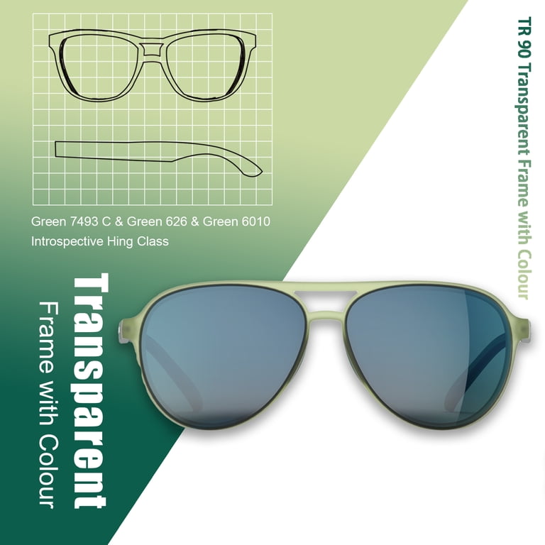Lasiyanor Polarised UV400 Sunglasses, Lightweight Retro TR  display picture 3