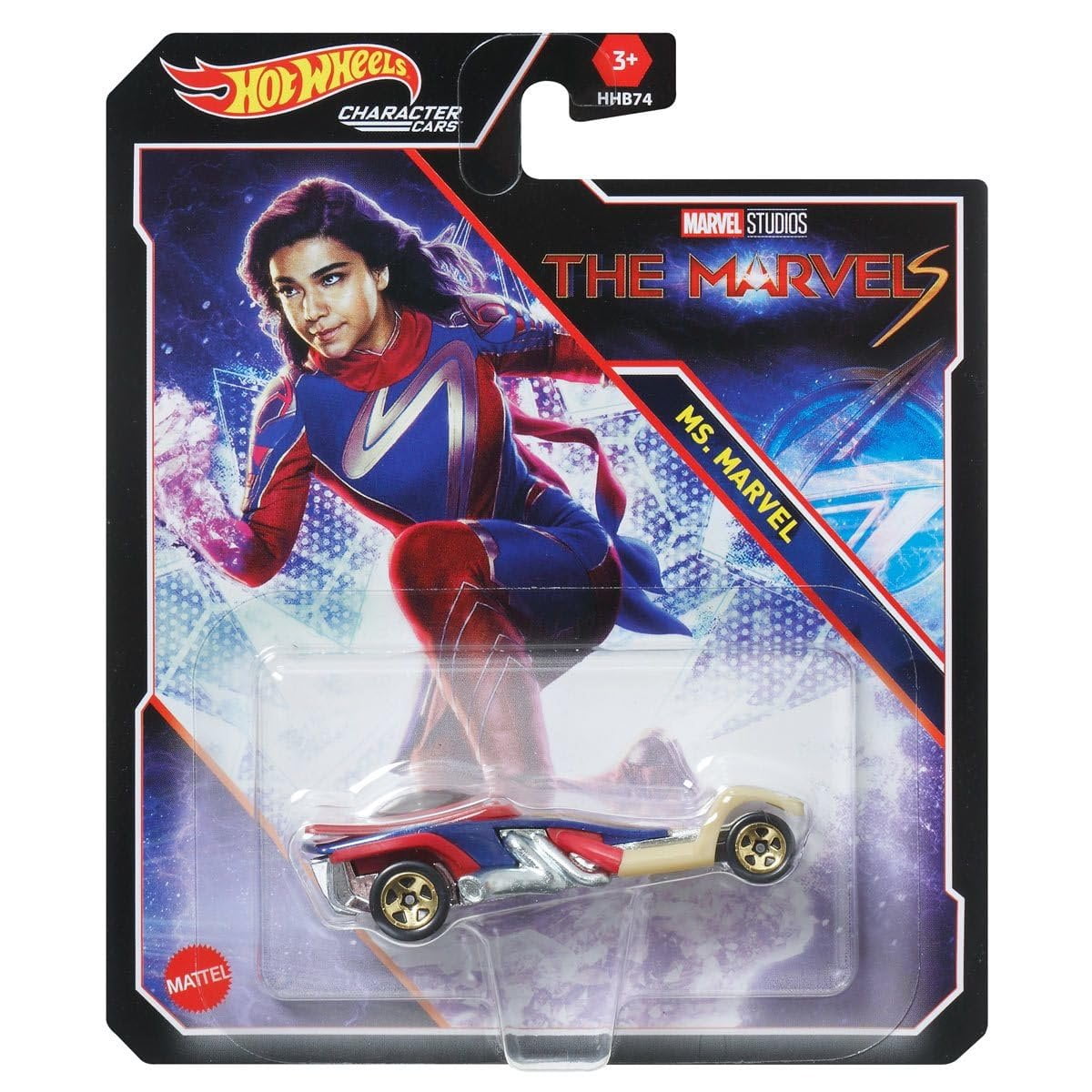 Hot Wheels Marvel Character Cars Complete Set of 6 Diecast Vehicles from HHB74-956G Release Bundle with Black Panther and More