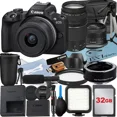 thumbnail image 1 of Canon EOS R50 Mirrorless Camera with RF-S 18-45mm + EF 75-300mm Lens + 32GB Memory Card + Case + Mount Adapter + LED Flash + ZeeTech Accessory Bundle, 1 of 9
