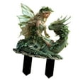 thumbnail image 2 of Garden Fairy Dragon Dragón Estaca de patio de patio 2D, decoración del patio elegante, decoración de flores, estaca decorativa impermeable para el, 2 of 8