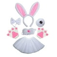 thumbnail image 2 of Conjunto de disfraz de conejo de Pascua Salvador 6 Piezas Accesorios para Cosplay, 2 of 10