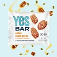 YES Bar Salted YPF5 Maple Pecan Plant Based Protein, Decadent Snack
