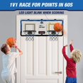 thumbnail image 3 of Juego de baloncesto HYES para 2 jugadores con doble tiro sobre puerta con marcador, 3 of 8