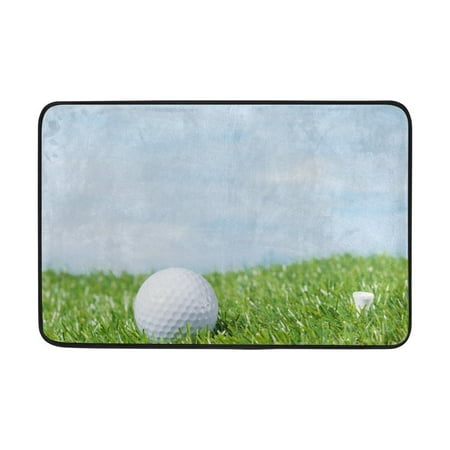 Popcreation Golf Ball Against The Sky And Green Lawn Non Slip