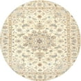 thumbnail image 1 of Ahgly Company Machine Washable Indoor Round Traditional Peach Beige Area Rugs, 4' Round, 1 of 7
