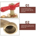 thumbnail image 4 of LEORX Copper Garden Faucet Wall-Mounted Antique Design Water Spigot for Daily Use Leorx, 4 of 4