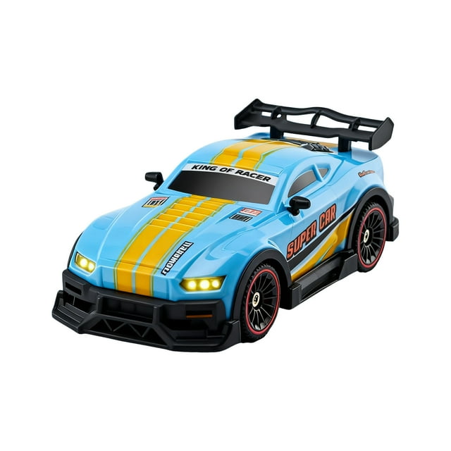 Liyamei Color Changing Remote Control With Control 6 Channel 2.4 RC Drift With Lights 2 Tire & 4 Cones High Speed Racing For Boys Birthday For Kids